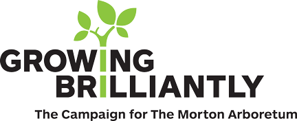 Morton Arboretum's Growing Brilliantly Logo